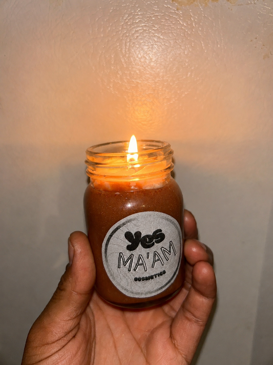 Cinnamon Latte Message Candle